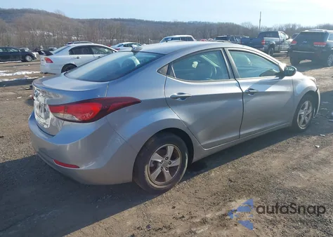 2015 Hyundai Elantra Se из США, поврежденный, VIN 5NPDH4AE6FH614980